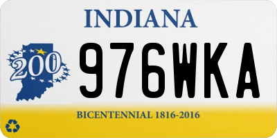 IN license plate 976WKA