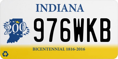 IN license plate 976WKB