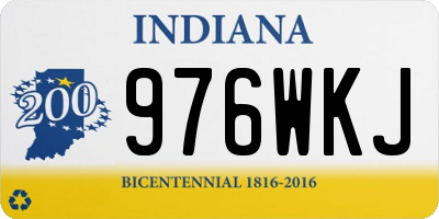 IN license plate 976WKJ