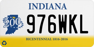 IN license plate 976WKL