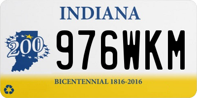 IN license plate 976WKM