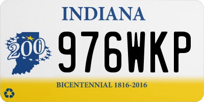 IN license plate 976WKP