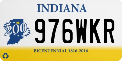 IN license plate 976WKR