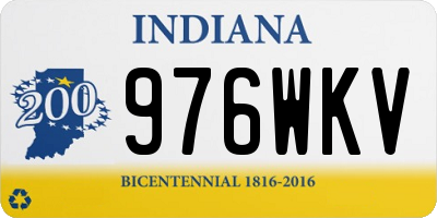 IN license plate 976WKV