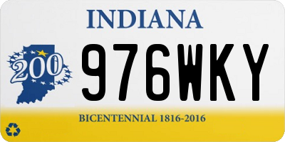 IN license plate 976WKY