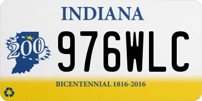 IN license plate 976WLC