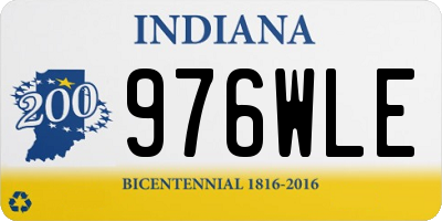 IN license plate 976WLE