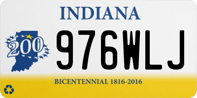 IN license plate 976WLJ