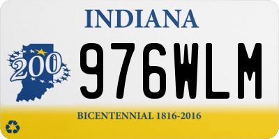 IN license plate 976WLM