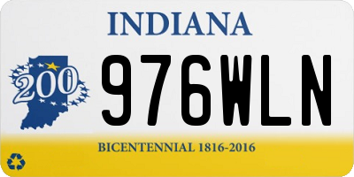 IN license plate 976WLN