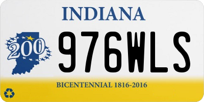 IN license plate 976WLS