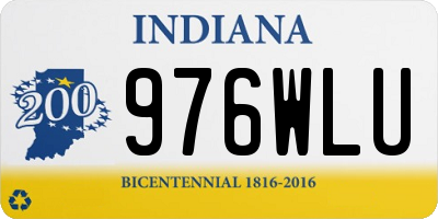 IN license plate 976WLU