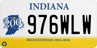 IN license plate 976WLW
