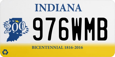 IN license plate 976WMB
