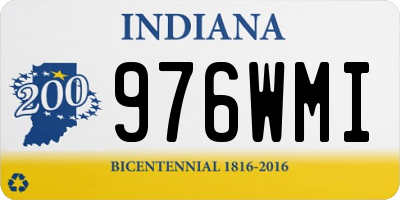IN license plate 976WMI