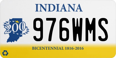 IN license plate 976WMS