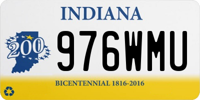 IN license plate 976WMU