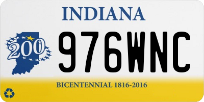 IN license plate 976WNC