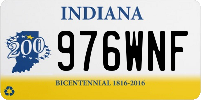 IN license plate 976WNF