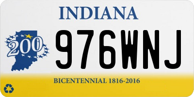 IN license plate 976WNJ