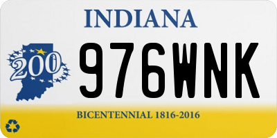 IN license plate 976WNK