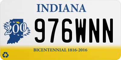 IN license plate 976WNN
