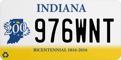 IN license plate 976WNT