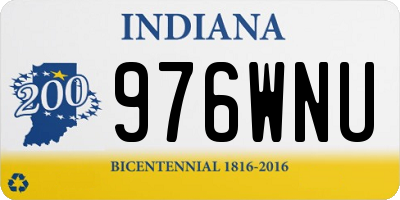 IN license plate 976WNU
