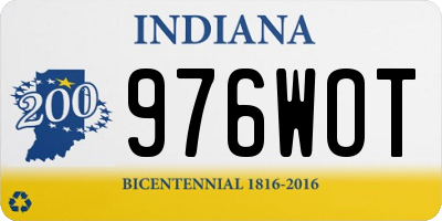 IN license plate 976WOT