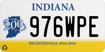 IN license plate 976WPE