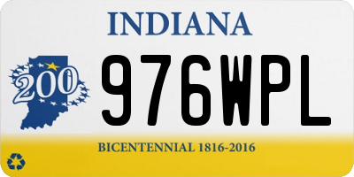 IN license plate 976WPL
