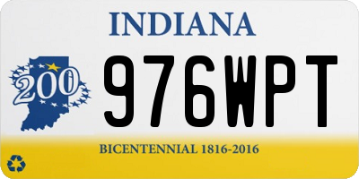 IN license plate 976WPT