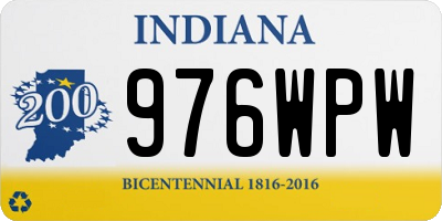IN license plate 976WPW