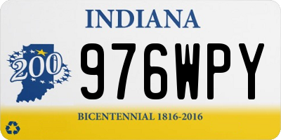 IN license plate 976WPY