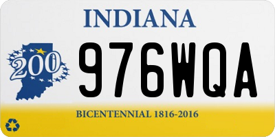 IN license plate 976WQA