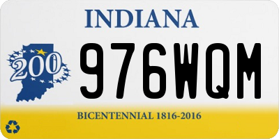 IN license plate 976WQM