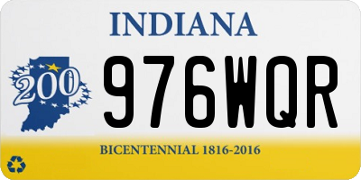 IN license plate 976WQR