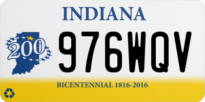 IN license plate 976WQV