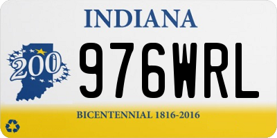 IN license plate 976WRL