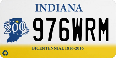 IN license plate 976WRM