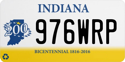 IN license plate 976WRP