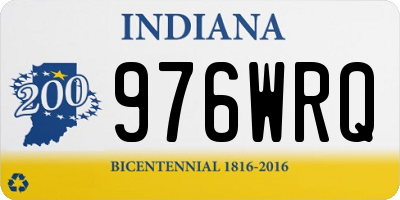 IN license plate 976WRQ