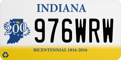 IN license plate 976WRW