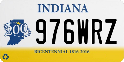 IN license plate 976WRZ