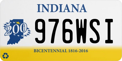 IN license plate 976WSI