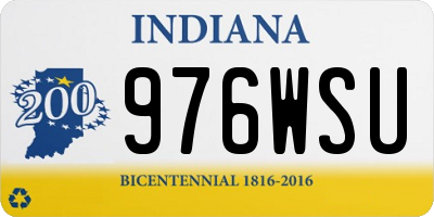 IN license plate 976WSU
