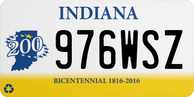 IN license plate 976WSZ