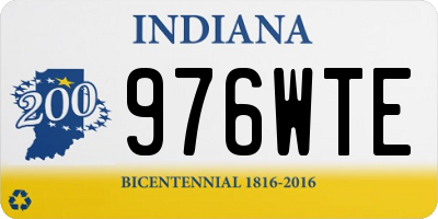 IN license plate 976WTE