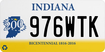 IN license plate 976WTK