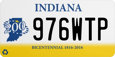 IN license plate 976WTP